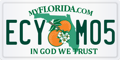 FL license plate ECYM05