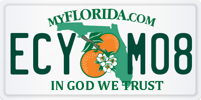 FL license plate ECYM08