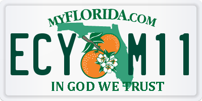 FL license plate ECYM11