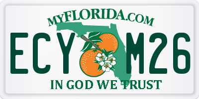 FL license plate ECYM26