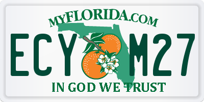 FL license plate ECYM27