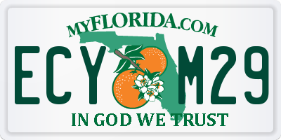 FL license plate ECYM29