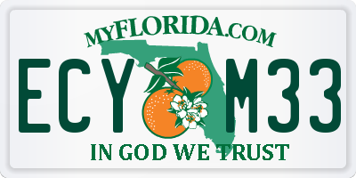 FL license plate ECYM33
