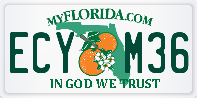 FL license plate ECYM36