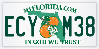 FL license plate ECYM38