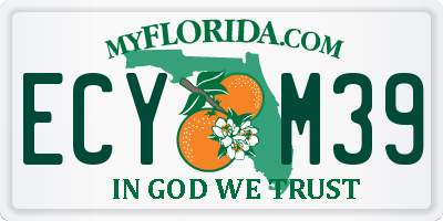 FL license plate ECYM39