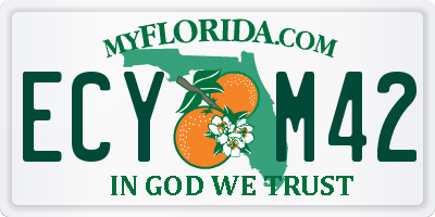 FL license plate ECYM42