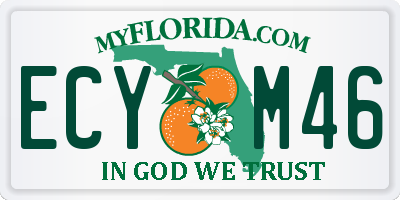 FL license plate ECYM46
