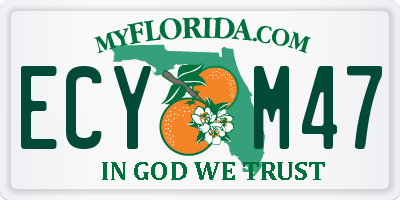 FL license plate ECYM47