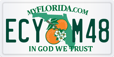 FL license plate ECYM48