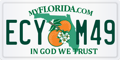 FL license plate ECYM49