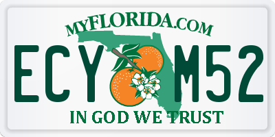 FL license plate ECYM52