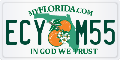 FL license plate ECYM55