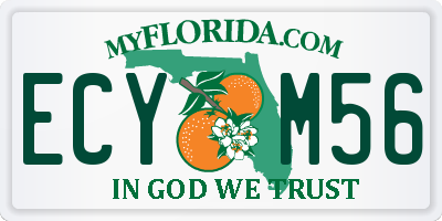 FL license plate ECYM56