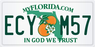 FL license plate ECYM57