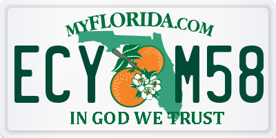 FL license plate ECYM58
