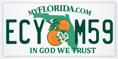 FL license plate ECYM59