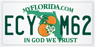 FL license plate ECYM62