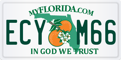 FL license plate ECYM66