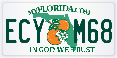 FL license plate ECYM68