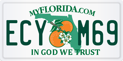 FL license plate ECYM69
