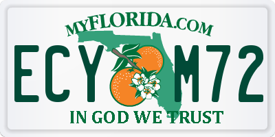 FL license plate ECYM72