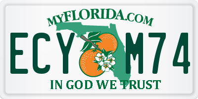 FL license plate ECYM74