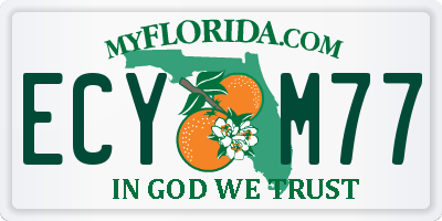 FL license plate ECYM77