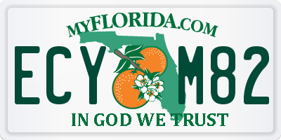 FL license plate ECYM82