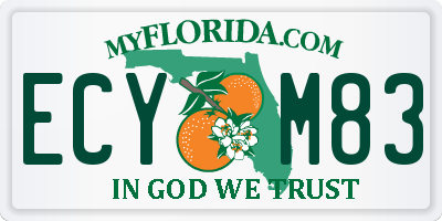 FL license plate ECYM83
