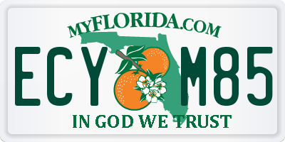 FL license plate ECYM85