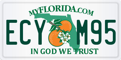 FL license plate ECYM95