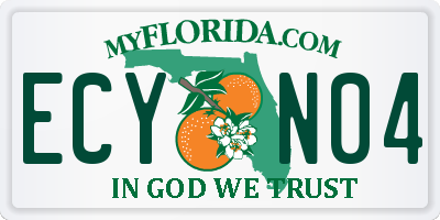 FL license plate ECYN04