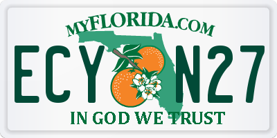 FL license plate ECYN27