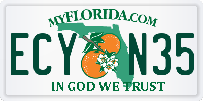 FL license plate ECYN35
