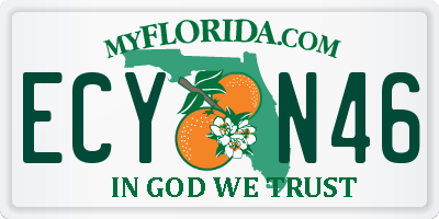 FL license plate ECYN46