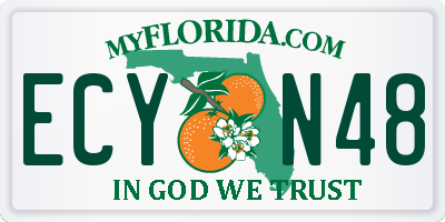FL license plate ECYN48