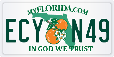 FL license plate ECYN49