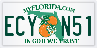 FL license plate ECYN51