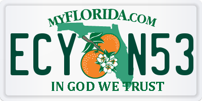 FL license plate ECYN53