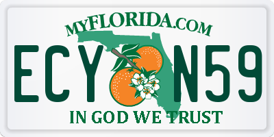 FL license plate ECYN59