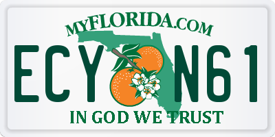 FL license plate ECYN61