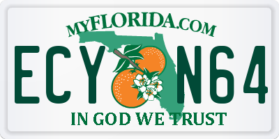 FL license plate ECYN64