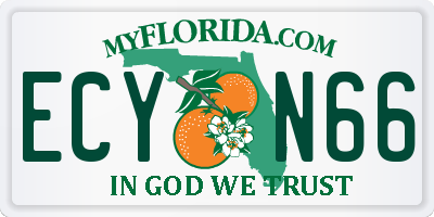 FL license plate ECYN66