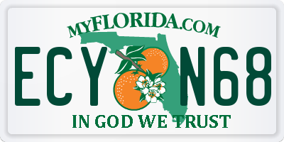 FL license plate ECYN68