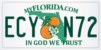 FL license plate ECYN72