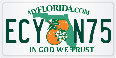 FL license plate ECYN75
