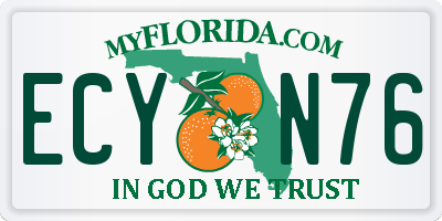 FL license plate ECYN76