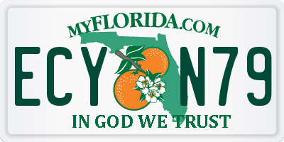 FL license plate ECYN79