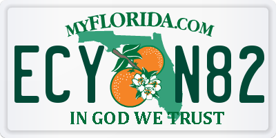 FL license plate ECYN82
